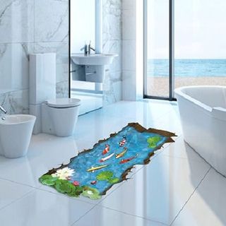 Decal Ao Sen và Hồ Cá