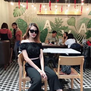 Set áo trễ vai quần ống rộng