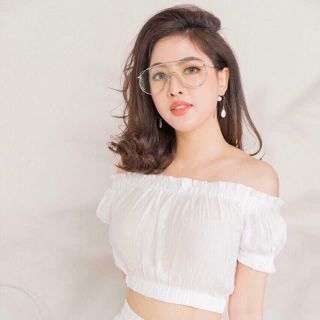Set áo trễ vai quần ống rộng