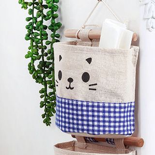 Combo 3 Túi treo Tường Vải Bố Hình Mèo