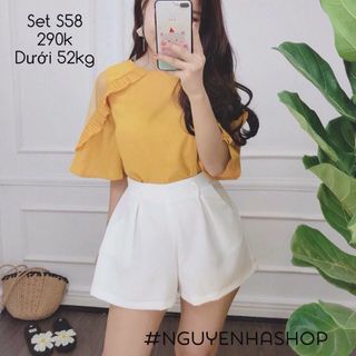 SET ÁO PHỐI LƯỚI QUẦN SHORT giá sỉ