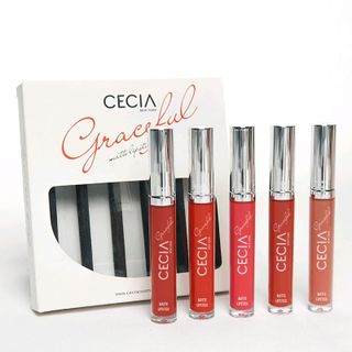 Combo 5 màu son lì kháng nước tự nhiên CECIA GRACEFUL
