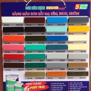 Sơn inox Decorpaint màu nâu DCP - 008 bán giá sỉ giá bán buôn