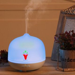 máy khuếch tán tinh dầu siêu âm AZ118 500ML thủy tinh chịu lực
