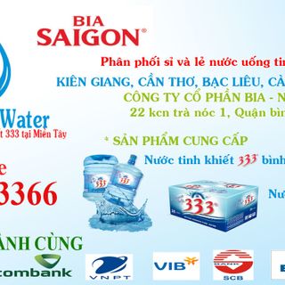 Nước uống tinh khiết 333 - SP Bia Sài Gòn