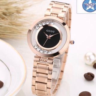 ĐỒNG HỒ NỮ DÂY KIM LOẠI GUOU 8039