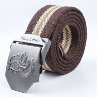 Thắt lưng vải dù mặt Khóa Kẹp Hợp Kim - Mặt Kingcobra