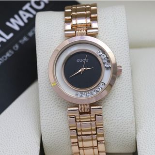 ĐỒNG HỒ NỮ DÂY KIM LOẠI GUOU 8039