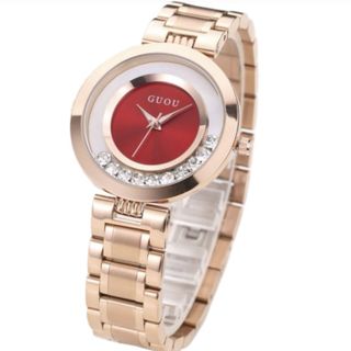 ĐỒNG HỒ NỮ DÂY KIM LOẠI GUOU 8039