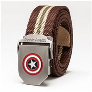 Thắt lưng vải dù mặt Khóa Kẹp Hợp Kim - Mặt Captain America