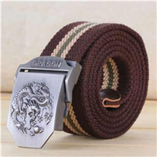 Thắt lưng vải dù mặt Khóa Kẹp Hợp Kim - Mặt Dragon