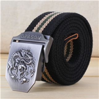 Thắt lưng vải dù mặt Khóa Kẹp Hợp Kim - Mặt Dragon