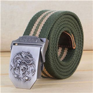 Thắt lưng vải dù mặt Khóa Kẹp Hợp Kim - Mặt Dragon