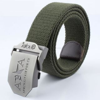 Thắt lưng vải dù mặt Khóa Kẹp Hợp Kim - Mặt Armynauy