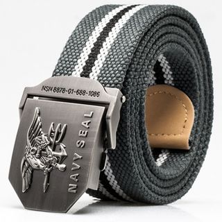 Thắt lưng vải dù mặt Khóa Kẹp Hợp Kim - Mặt Navy Seal