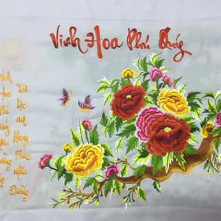 Tranh thêu Vinh Hoa Phú Quý