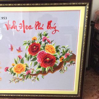 Tranh thêu Vinh Hoa Phú Quý
