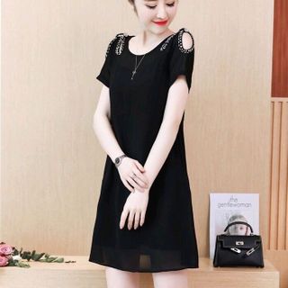 ĐẦM SUÔNG VAI ĐÍNH ĐÁ