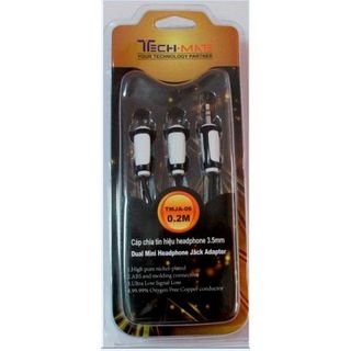 Cáp chia tín hiệu headphone 35mm-TechMate TMJA-06