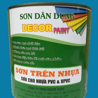 Sơn trên nhựa hãng Decorpaint màu xanh ngọc DCP - 010 bán giá sỉ giá bán buôn giá sỉ