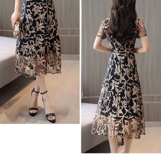 ĐẦM XÒE REN HOA NHŨ VÀNG