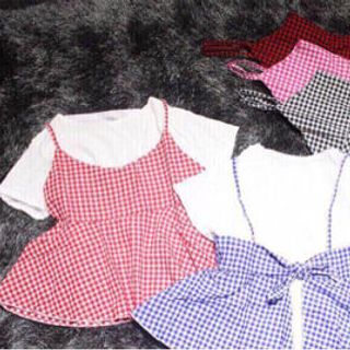 Áo peplum kèm áo trong Uzzang xinh quá thể mới về nha cả nhà