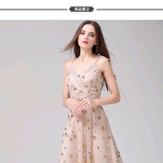 ĐẦM DỰ TIỆC ĐÍNH KIM SA