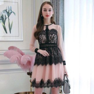 ĐẦM VOAL PHỐI REN