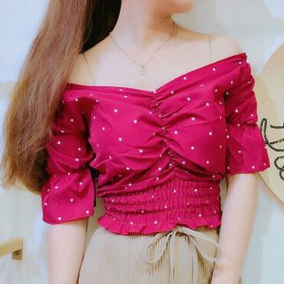 Áo nhún trể vai