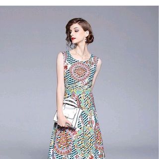 ĐẦM MAXI HỌA TIẾT CỰC KỲ SANG