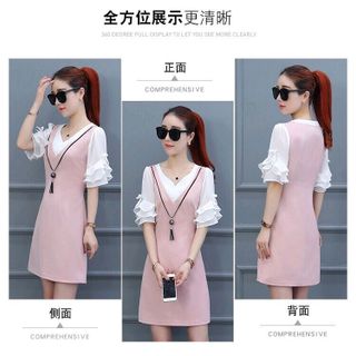 ĐẦM SUÔNG TAY XẾP TẦNG