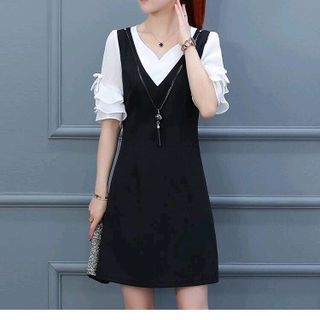 ĐẦM SUÔNG TAY XẾP TẦNG