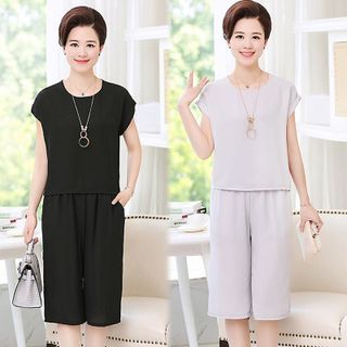 CTKM Sale DG 89k - Set bộ lửng summer cánh dơi tay lật