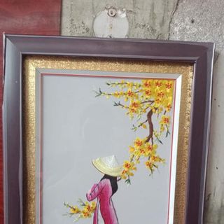 khung tranh thêu