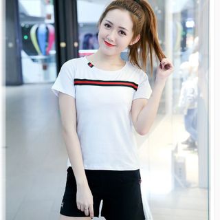 Sale Đồng Gía 89k Bộ Short Thể Thao Bo Sọc Ngực