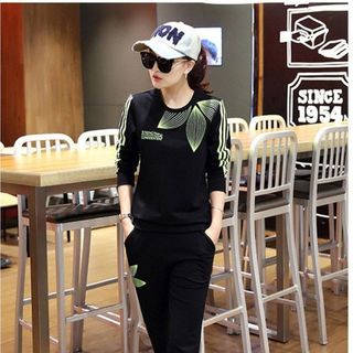 Chương Trình Sale Đồng Gía 89k Set Bộ Thể Thao In Lá Phối Sọc M