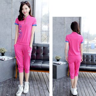 Sale Đồng Gía 89k Bộ Lửng Thể Thao Hồng Cô Gái Phối Dây Kéo