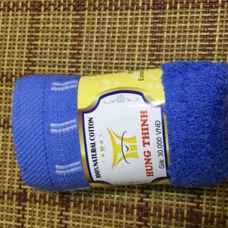10 khăn mặt 100 cotton - Hưng Thịnh 1 lốc - 10c
