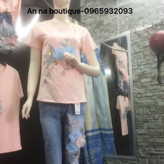 sét quần áo đính đá dài
