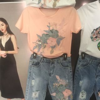 sét quần áo đính đá dài