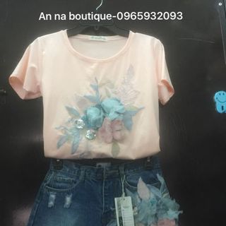 sét quần áo đính đá ngắn
