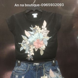 sét quần áo đính đá ngắn