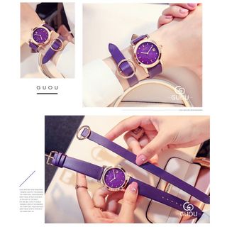 ĐỒNG HỒ NỮ DÂY DA GUOU 8086