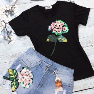 sét quần áo đính đá short
