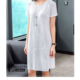 -ĐẦM LEN SUÔNG TAY NGẮN MS11416 - T265