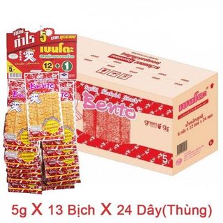 Khô mực Bento Thái Lan loại 13 dây màu đỏ x 1 thùng24 dây giá sỉ