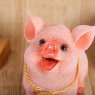 Heo đất tiết kiệm 5D siêu đáng yêu loại mới có cổ vòng - 2018