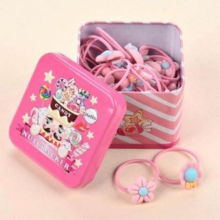 Hộp 40 Dây Cột Tóc Cho Bé CÓ MẪU KITTY
