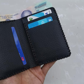 VÍ ĐỨNG HANDMADE DA BÒ 100 SGD 12