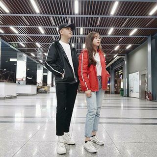 Áo Khoác nam nữ 1 sọc